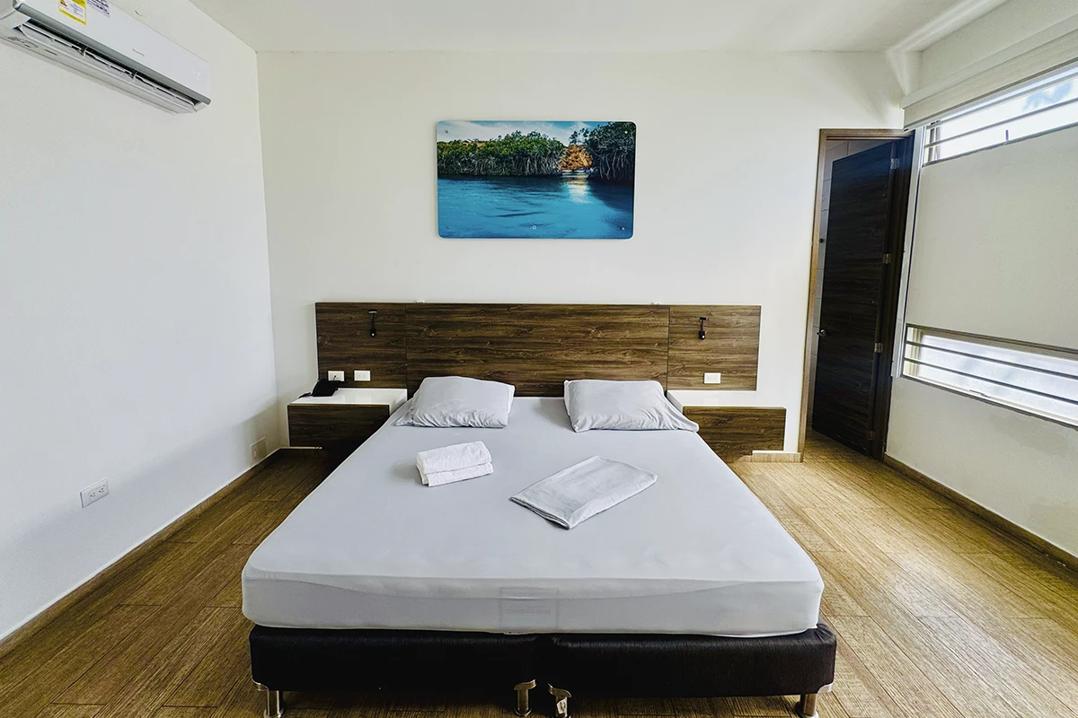 habitacion doble cama king laguna sala