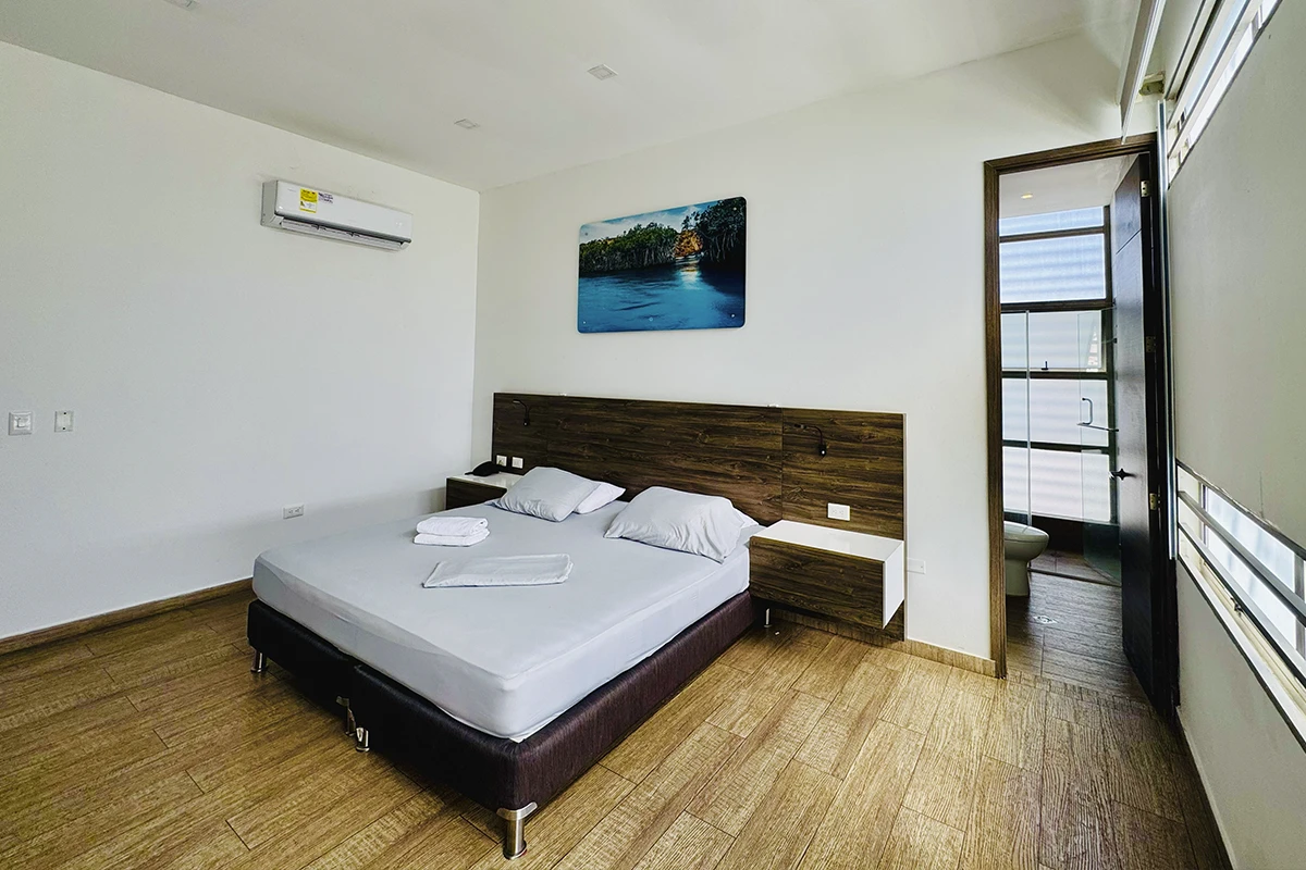 habitacion doble deluxe hostal laguna sala
